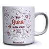 Jhingalala Best Guru in The World Printed Ceramic Coffee Mug White - 11 Oz Mug Gift for Teacher (JC105437) view 2