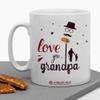Jhingalala Love You Grandpa Printed Ceramic Coffee Mug White - 11 Oz Mug Gift for Grandfather (JC10023) view 3
