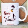 Jhingalala Love You Grandpa Printed Ceramic Coffee Mug White - 11 Oz Mug Gift for Grandfather (JC10023) view 4