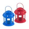 Homesake Star Light Decorative Metal Lantern Indoor/Outdoor Hanging Lantern | Set of 2 Designer Candle Tealight Holder | Festive Decor | Diwali Decoration for Home- Red Blue view 3