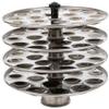 Dharam Paul Traders Stainless Steel Mini Idli Maker Stand | Podi idli Steamer with 4 Plates and 48 Cavities.12 Cavities in 1 Plate. view 1