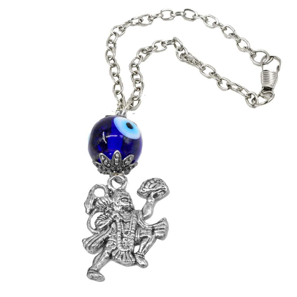 Faynci Flying Hanuman with Mountain Decorative Evil Eye Protection Car Charm Hanging/Wall Hanging ShowpieceDream Catcher Positive Vibes Balcony, Gift, Vehicle, Wind Chimes