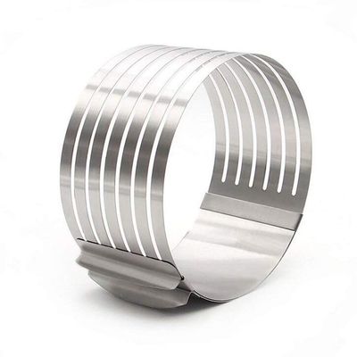 Expresso Cake Slicer, Homeself Adjustable 9.5"-12" Stainless Steel Cake Ring Cutter, Layer Cake Slicer Kit Mousse Slicing Cake (8 NCH)