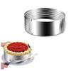 Expresso Cake Slicer, Homeself Adjustable 9.5"-12" Stainless Steel Cake Ring Cutter, Layer Cake Slicer Kit Mousse Slicing Cake (8 NCH) view 2