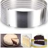Expresso Cake Slicer, Homeself Adjustable 9.5"-12" Stainless Steel Cake Ring Cutter, Layer Cake Slicer Kit Mousse Slicing Cake (8 NCH) view 3