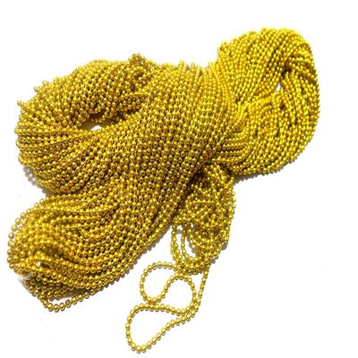 Sharad Craft Ball Chains Shiny & Glittery - for Jewellery Making/Designing & Craft Work 5M (Golden)