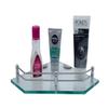 Klaxon Premium Diamond Glass Shelf for Bathroom/Kitchen Shelf/Bathroom Accessories (9 * 9 Inches, Transparent - Pack of 2 view 2