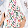 Accuprints Gift Wrapping Paper Pack Of 25|Design Flower Print |Size 20 x 30 inch view 2