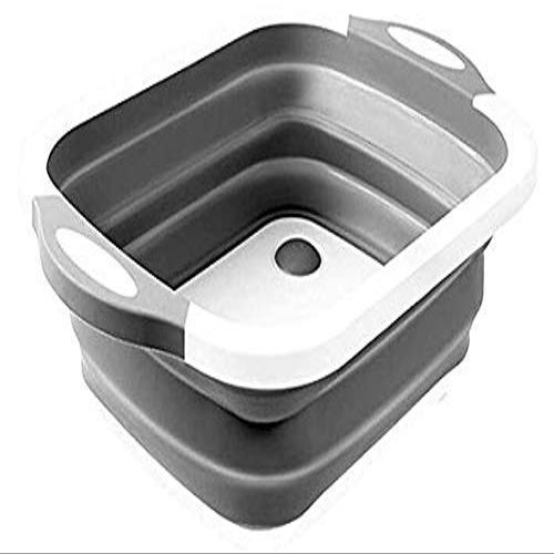 VDHJA Multi Eco-Friendly Anti Slip Plastic Flexible Kitchen PP Foldable Cutting Board with Collapsible Colander