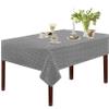 Oasis Home Collecton Cotton Printed Table Cloth - Grey Diamond - 6 Seater view 1
