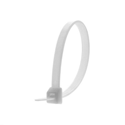 Immech - 8 Inch (200 L x 3.6W) Cable Ties UV resistant Nylon Zip Wire Organizer Self Locking Tie White - 400 PCS