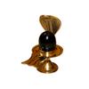 BANSIGOODS Metal Shivling with Jalahari Yoni Stand Showpiece (Gold, Standard) -Set of 2 view 1