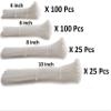 ART IFACT Nylon 250 Pieces of Nylon Cable Tie 4, 6, 8 and 10 inch- Super Strong, Natural Colour (Combination 1) view 2