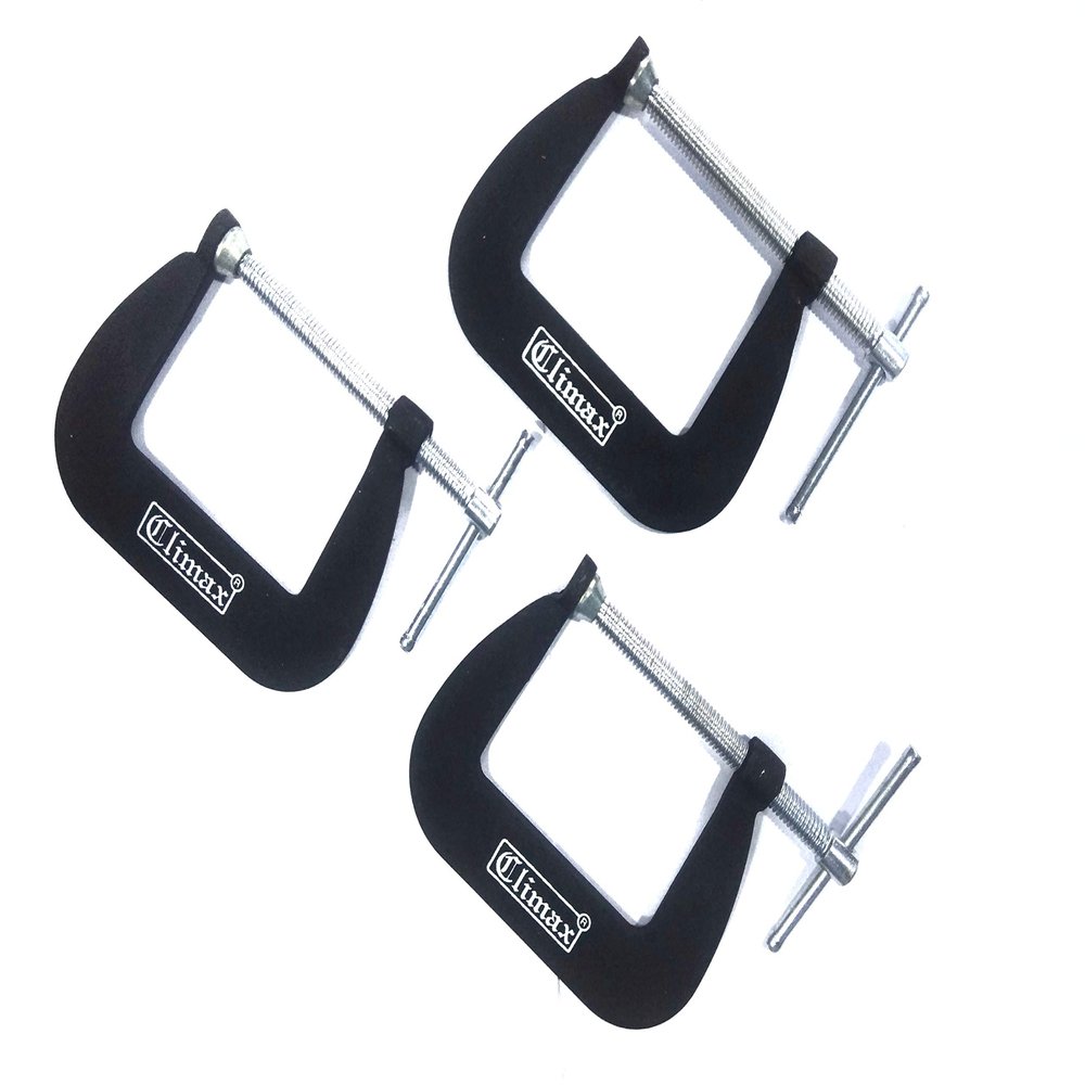 Climax G Clamp 2-1/2" inch - Set of 3 [Professional Woodworking C Clamp Grip]