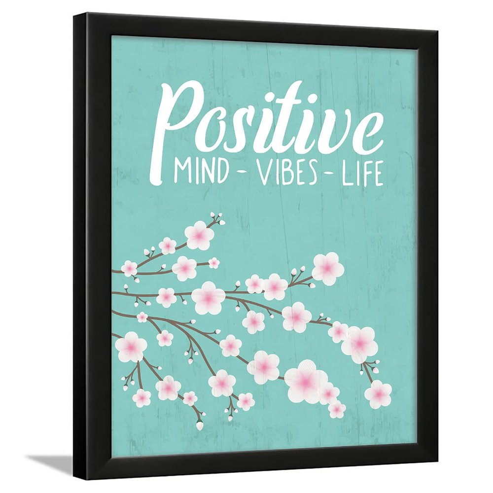 Chaka Chaundh - Motivational Quotes frames - Framed posters - Quotes frames for OFFICE, STUDENT, ENTREPRENEUR - Quotes wall frames - Posters with frame (Positive Vibes - Turquoise)