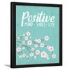 Chaka Chaundh - Motivational Quotes frames - Framed posters - Quotes frames for OFFICE, STUDENT, ENTREPRENEUR - Quotes wall frames - Posters with frame (Positive Vibes - Turquoise) view 1