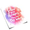 5 Ace follow your dreams they Wall Sticker Poster|size:12x18|multicolor view 3