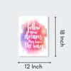 5 Ace follow your dreams they Wall Sticker Poster|size:12x18|multicolor view 4
