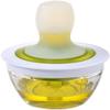 RKPM HOMES Chef's Basting Set Silicone Oil Brush Dispenser Glass Bowl Container Set for Cooking, BBQ, Baking and Grilling, Green view 1
