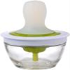RKPM HOMES Chef's Basting Set Silicone Oil Brush Dispenser Glass Bowl Container Set for Cooking, BBQ, Baking and Grilling, Green view 2