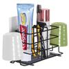 Zurato Upgraded Stainless Steel Toothbrush Holder Wall Mounted Toothpaste Holder Bathroom Storage Rack Organizer, Kitchen Storage Shelf Rack Organizer Bathroom Shelf view 2