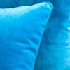 Khooti Velvet Cushion Cover, 12x12 | Bondi Blue | Pack of 2 | Solid Plain Soft & Smooth, Decorative Cushion Covers for Living Room, Bedroom, Couches, Chairs, Sofas, Beds & Home Decor view 2