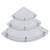 A to Z Acrylic Unbreakable Corner Set Pack of 3 Pic (Size- 8X8, 10X10, 12X12 Inch) for Bathroom/Home Dcor view 3