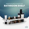 USF Elegance Bathroom Storage Shelf, Stainless Steel Wall Mounted Organizer for Toiletries and Kitchen Accessories, Compact Shelf Design, High Load Bearing Capacity (Pack of 1) view 2