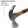 Harden 500 Grams Carbon Steel Claw Hammer with Oak Wood Handle - Professional Series - 590205 view 3
