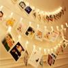 MIRADH Led Photo String Lights- 20 Photo Plug Powered Fairy Lights,Lights (10 Feet,Warm White 20 Clips,Corded Electric,Plastic),3 meters view 1