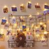 MIRADH Led Photo String Lights- 20 Photo Plug Powered Fairy Lights,Lights (10 Feet,Warm White 20 Clips,Corded Electric,Plastic),3 meters view 3