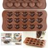 S.B. ANJALI SHALU BHAI One Mould Chocolate Mold, Silicone. (Dimple Heart Shape) view 2