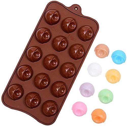 S.B. ANJALI SHALU BHAI One Mould Chocolate Mold, Silicone. (Eyes Shape)