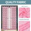 FRESH FROM LOOM Sheer Curtains 7 Feet Long Door and Window | Net Curtain | Semi Transparent Tissue Screens Parda | Eyelet Ring Parde (4 x 7 feet, Pink, 1pc Only) view 4