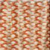 Exporthub 2 Pieces Fancy Design Orange Floral Leaf Polyester Eyelet Window Curtains - Length 6 Feet, (EHSPR723_64) view 3