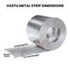 Remedywala Vastu Aluminium Strip for Entrance Toilet Correction and Zone Balancing (8 Feet Approx, 18mm Width, 0.2 mm Gauge, Silver) (1 Piece) view 3