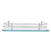 A to Z Glass Polished finish Shelf Stand with F Bracket ( Transparent, 10" X 9") view 4