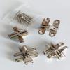 Cross Hinges (4 Pcs) Silver Finish (4x3.5cm) view 2