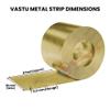 REMEDYWALA Vastu Brass Strip ((8 feet, 18mm Width -1 Piece) view 2