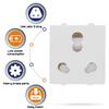 CONA 9416 Status 3Pin Universal 6/16A Socket with Shutter - Pack of 3|Electrical Socket For Home, Office, Shop etc view 4