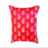 VIREO Dopian Silk Cushion Cover (16 x16 inches, Pink Parrot) -Set of 5 view 4