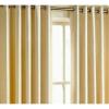 Panipat Textile Curtain Polyresin Solid Grommet Curtain, Window - 6 Feet, Cream, Pack of 1, Grommets, Eyelet view 2