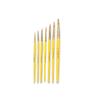 KAMAL ARTIST QUALITY PROFESSIONAL SHORT LENGTH HAIR ROUND PAINT BRUSH IN TAKLON FOR OIL, WATER, ACRYLIC PAINTING. MODERN ART, NAIL ART ETC. view 1