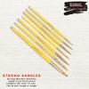 KAMAL ARTIST QUALITY PROFESSIONAL SHORT LENGTH HAIR ROUND PAINT BRUSH IN TAKLON FOR OIL, WATER, ACRYLIC PAINTING. MODERN ART, NAIL ART ETC. view 2