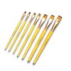 KAMAL Artist Quality Professional Short Length Hair Flat Paint Brushes Set in TAKLON for Oil, Water, Acrylic Painting. Modern Art, Nail Art ETC. view 1