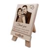 Incredible Gifts India Personalized Wooden Plaque Thankyou Gift for Wife (5x4 inches, Wood, Brown) view 1
