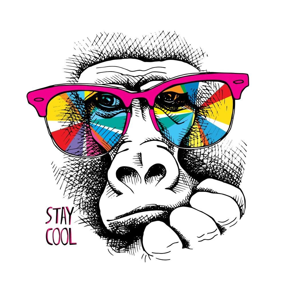 5 Ace stay cool Wall Sticker Poster|size:12x18 inch|multicolor