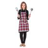 GLUN Waterproof Cotton Kitchen Apron with Front Pocket (Multicolour) Set of 2 view 4