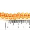 The Design Cart 4MM Golden Transparent Glass Pearl for Jewellery Making, Beading, Art and Craft Supplies (1 String) view 2