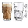 Home-Cart Drinking Glass Water Beer for Juice Bar Mug Skull Shaped with Solid Easy to Hold Handle- Set of 2 | 500 ml Each view 1